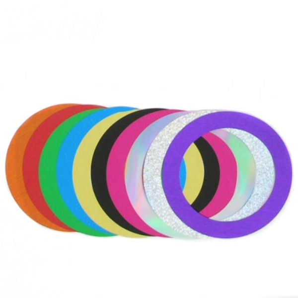 2-1/4" Round Mylar Rings Variety Pack