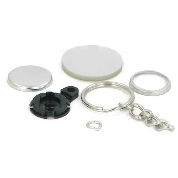 1" Round Versa-Back Chain Key Chain Complete Set