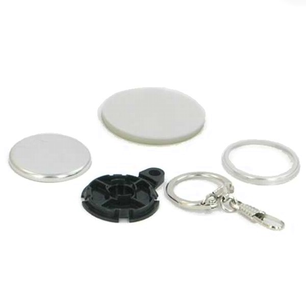 1-1/4" Round Versa-Back Snap Hook Key Ring Complete Set