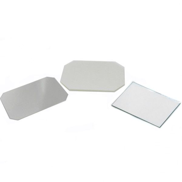 2" x 3" Rectangle Mirror Button Complete Set